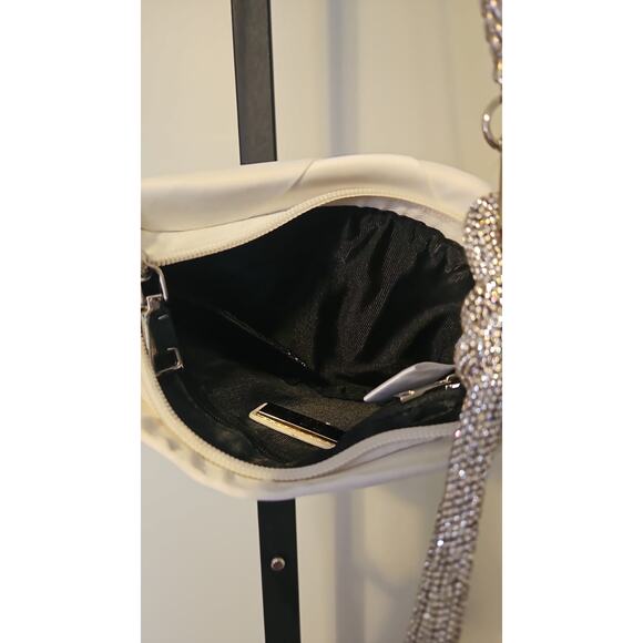 Urban Expressions Champagne Rhinestone Handle Evening Bag - Picture 5 of 6
